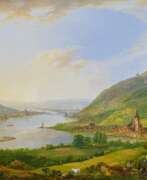 Johann Kaspar Schneider. Blick über Bingen in den Rheingau