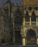 Theodor Groll. Die Porta della Carta zwischen San Marco und dem Dogenpalast in Venedig