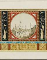 Entwurf für eine Wandausmalung mit chinesischen Motiven