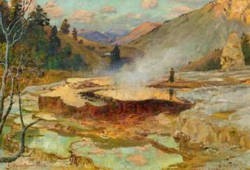 Die Mammoth Hot Springs im Yellowstone-Park