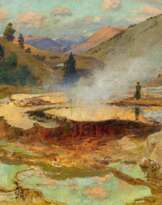 Die Mammoth Hot Springs im Yellowstone-Park