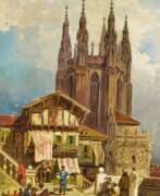 Friedrich Perlberg. Vor der Kathedrale von Burgos
