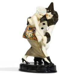 Tanzender Pierrot mit Dame