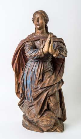 Sehr grosse Figur der betenden Maria - Foto 1
