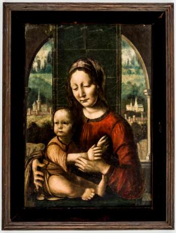 Seltenes Gemälde der Madonna mit Jesuskind - Foto 2