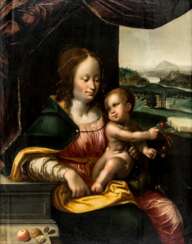Bedeutendes Gemälde der Madonna mit den Kirschen