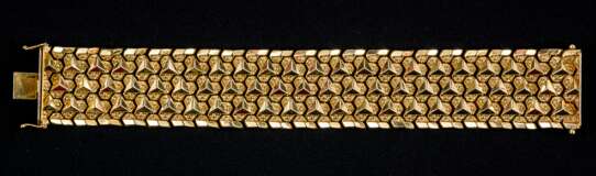 Goldenes Armband mit Schnappverschluss und 2 x Sicherheitsacht - фото 1