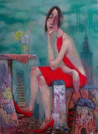 “No options for tonight” Canvas Oil paint Surrealism Everyday life 2013 - photo 1