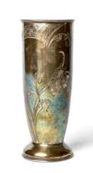 Silberne Jugendstil-Vase