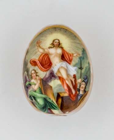 Porzellan-Osterei mit Auferstehung Jesu - фото 1