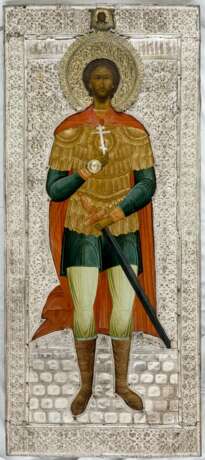Monumentale Ikone des heiligen Nikita aus dem Umkreis von Zarskoje Selo und des Ikonenmalers Emelianov - Foto 1