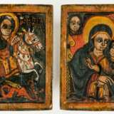 Ikonen eines Diptychons mit dem heiligen Georg und der Gottesmutter "Salus populi Romani" - фото 1