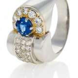 Saphir-Diamant-Ring - Foto 1