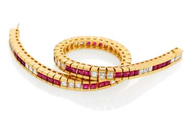 Rubin-Diamant-Armband