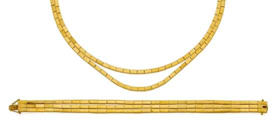 Gold-Set: Collier und Armband - Foto 1