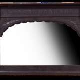 „Antike Spiegel in schwarzem Rahmen“ Naturholz Lack Romantik Die Niederlande 1890 - Foto 1