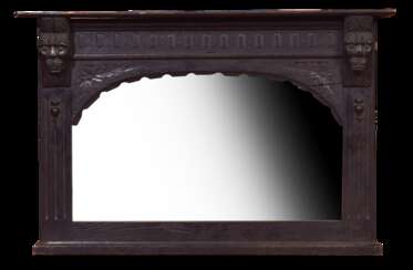 Antique mirror in a black frame