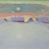 “Winter” Canvas Oil paint Realist Landscape painting 2004 - photo 1
