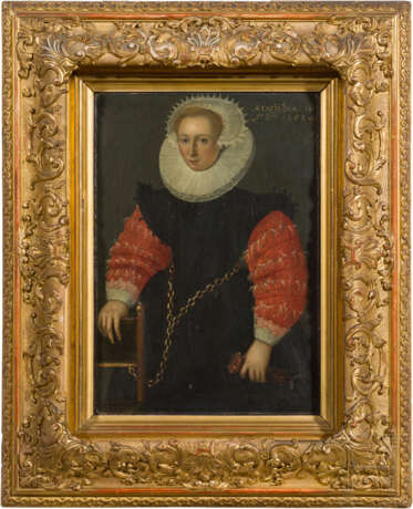 Frans II. Pourbus - Portrait einer jungen Dame, datiert 1592 - фото 1