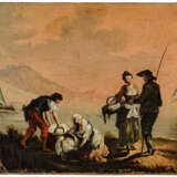 "Wäscherinnen am See", Frankreich/Italien, 18. Jahrhundert - фото 1