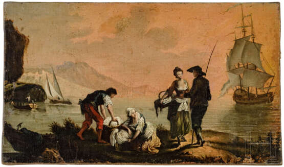 "Wäscherinnen am See", Frankreich/Italien, 18. Jahrhundert - Foto 1