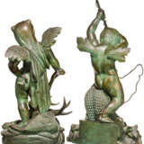 Ein Paar feine Skulpturen Herkules und Poseidons, Frankreich, 19. Jahrhundert - Foto 3