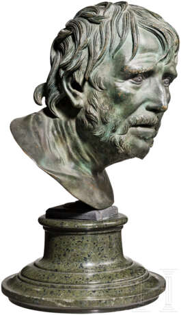 Bronzebüste des Seneca, deutsch/Italien, 19. Jahrhundert - Foto 2