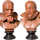 Ein Paar Terrakottabüsten, Galilei und Tycho Brahe, deutsch/Italien, 2. Hälfte 19. Jahrhundert - фото 1