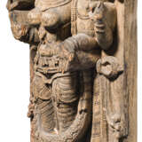 Hölzerne Tempelfigur, Indien, 18./19. Jahrhundert - Foto 2