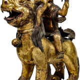 Ein Paar Foo-Löwen mit himmlischen Reitern, sino-tibetisch, 18. Jahrhundert - Foto 7