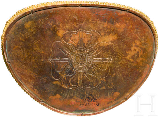 Vergoldete Bronze des Manjushri, Tibet, 18./19. Jahrhundert - Foto 7