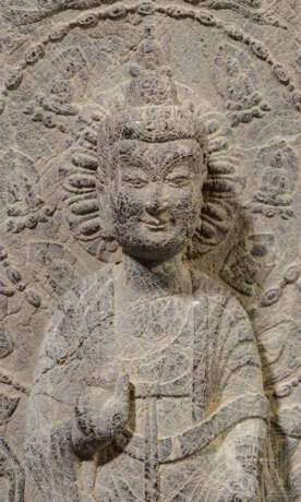 Figur eines stehenden Buddhas, China, nördliche Wei-Dynastie, datiert 526 - Foto 3