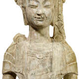 Figur eines stehenden Bodhisattvas, China, Nördliche Qi-Dynastie (550 - 577) - photo 5