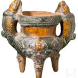 Keramik-Opfergefäß, China, späte Ming-Dynastie, 16. Jahrhundert - Foto 1