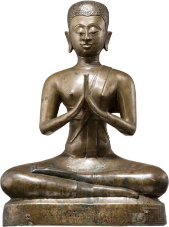 Bronze-Buddha, Thailand, Ayutthaya-Periode, 17. Jahrhundert - photo 1