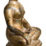 Bronze-Buddha mit Goldlackfassung, Südostasien - Foto 3