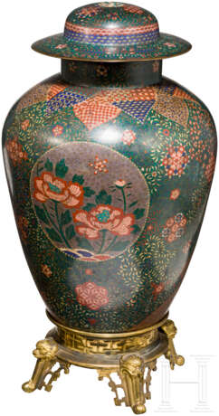 Cloisonné-Vase, Japan, Meiji-Periode - Foto 2