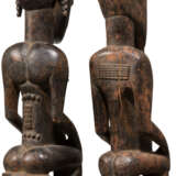 Zwei Ahnenfiguren, Holz, Westafrika, Baule - Foto 4