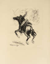 Soldat auf galoppierendem Pferd, 1915