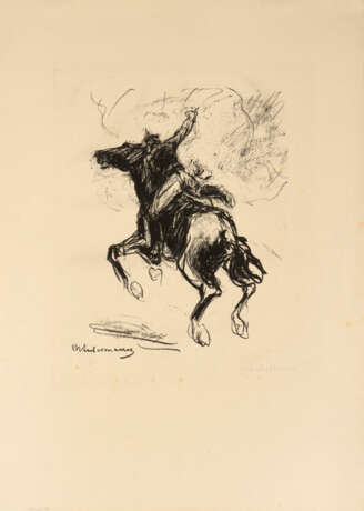Либерман, Макс. Soldat auf galoppierendem Pferd, 1915 - фото 1