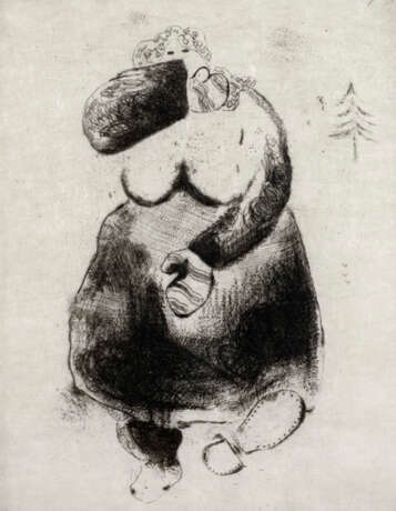 Chagall, Marc. La femme moineau, 1925 - 1927 - Foto 1