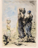 Ohne Titel, ohne Jahresangabe Sieben Aquarelle und Zeichnungen auf Papier sowie zwei Radierungen und eine Lithografie auf Bütten.