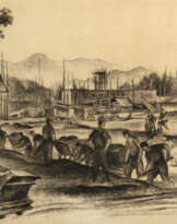 Bau der Kaserne in Salzburg-Glasenbach, 1938 - 1940