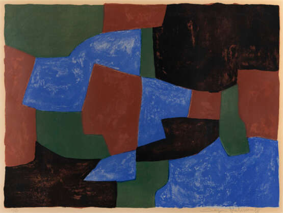 Poliakoff, Serge. Komposition in Blau, Grün und Rot, 1961 - Foto 1