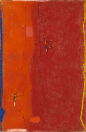 Ackermann, Max. Komposition in Rot, 1962 - Foto 1
