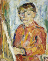 Selbstbildnis vor der Staffelei, 1982