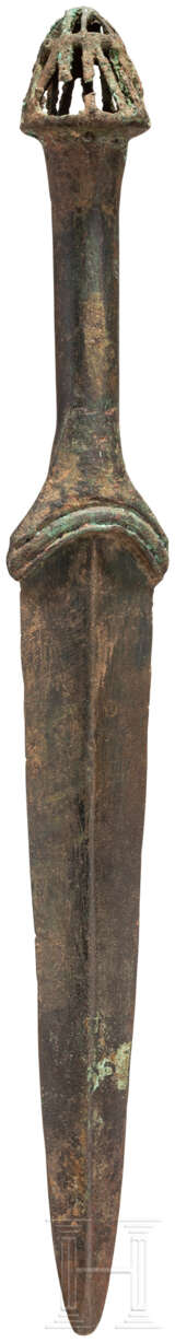 Bronzevollgriffdolch, Luristan - iranisch, Ende 2. Jahrtausend vor Christus - Foto 2