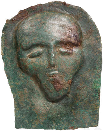 Votivblech mit Kopf, urartäisch, 8. Jahrhundert vor Christus - Foto 1