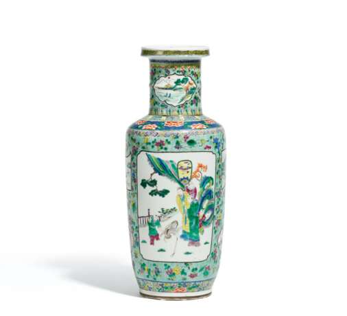  Roleau-Vase mit tanzendem Kranich und Gelehrten - Foto 1
