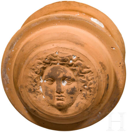 Keramik-Patrize mit Gorgoneion, Unteritalien, 4.-2. Jahrhundert vor Christus - фото 1